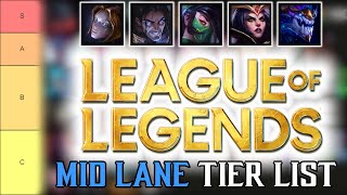 PATCH 1322 MID LANE TIER LIST  TALKING ABOUT EVERY MID CHAMP [upl. by Quiteri]