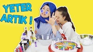 ÇARKIFELEK Ne Çıkarsa Slime Challenge  Büşra Neden Üzüldü Sizce  Eğlenceli Slime Challenge [upl. by Fortin937]