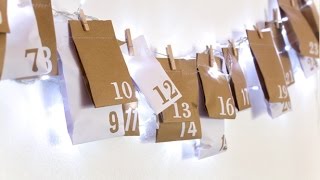 From Paper Bags to DIY Advent Calendar  Christmas Craft Idea  Curly Made [upl. by Concha]