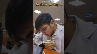 Testis ki swelling😬 Day 452  MBBS diaries minivlog neet mbbs tranding [upl. by Correna]