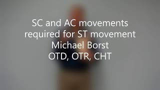 SC and AC joint movements required for scapular movement [upl. by Ydroj]