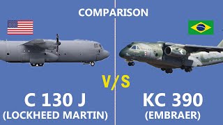 Comparison of the Embraer KC390 Vs the Lockheed Martin C130J cargo plane [upl. by Audette]