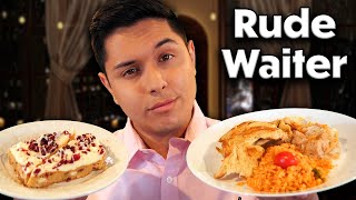 ASMR  5Star Rude Waiter Takes Your Order Role Play [upl. by Mast]