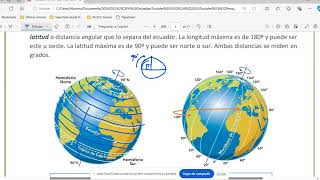 Meridianos y paralelos husos horarios proyecciones geográficas Sociales I ESO Adultos 2024 [upl. by Casmey]