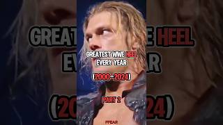 GREATEST WWE HEEL Every Year 20002024 PART 2 wwe wrestling shorts smackdown [upl. by Rainah]