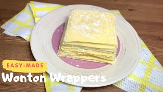 EasyMade Wonton Wrapperwith egg yolk [upl. by Leiuqese]