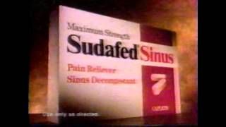 1993 Sudafed Sinus Commercial [upl. by Forsta295]