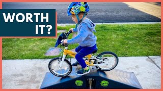 Kids Bike Ramp Tested  Ten Eighty Micro Flybox Ramp Review [upl. by Faden]