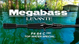 MEGABASS LEVANTE OSHU EDITION F4 64 C TOPWATER SPECIAL [upl. by Arreik]