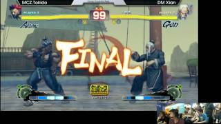 MCZ Tokido vs DM Xian quotRunnin Setsquot  Exorcise Your Inner Raging Demon SSF4 AE 2012 [upl. by Haase]