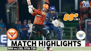 SRH vs LSG 57th Match IPL 2024 Highlights  IPL Highlights 2024  SRH vs LSG highlights today [upl. by Enaz]