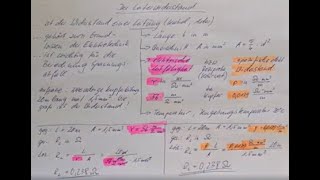 LeiterwiderstandLeitungswiderstand berechnen [upl. by Tirreg]