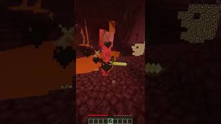 KILLING A PIGMAN 💀 NOOB VERSION minecraft shorts [upl. by Hesther]