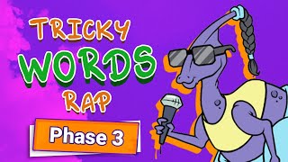 The Tricky Words Song  Phase 3 Phonics Part 1  Twinkl Kids Tv [upl. by Ahrendt916]