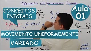 Movimento Uniformemente Variado Teoria e Exemplos [upl. by Annaitsirhc762]