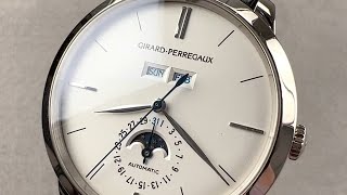 GirardPerregaux 1966 Full Calendar 4953553152BK6A GirardPerregaux Watch Review [upl. by Athalie]