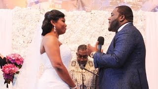 Groom singing to his bride at wedding ceremony [upl. by Otrebron311]