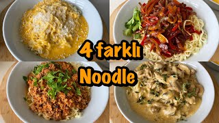 4 FARKLI NOODLE TARİFİ [upl. by Ahsennod35]