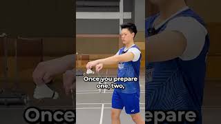 How to serve  Badminton Doubles serve badminton serve doubles badmintonindonesia shorts how [upl. by Devland167]