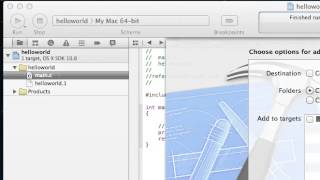 Hello World in objective C from Xcode [upl. by Whipple970]