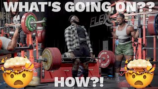 Squat Bench and Deadlift PR Ft Rondel Hunte One of the strongest people in the world [upl. by Hoes911]