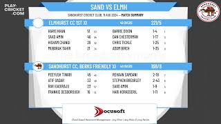 Sandhurst CC Berks Friendly XI v Elmhurst CC 1st XI [upl. by Abell78]