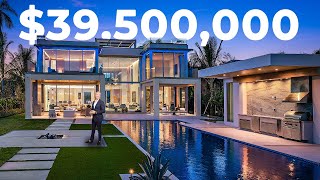 INSIDE a 39500000 Florida Billionaires Waterfront Mansion [upl. by Veta]