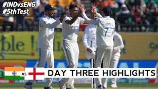 India vs England 5th Test DAY 3 Full Match Highlights  IND vs ENG 5th Test DAY 3 Full Highlights [upl. by Lyndon486]