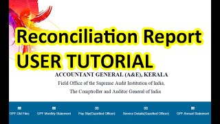 Reconciliation Report –USER TUTORIAL [upl. by Lehcear]