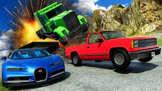 EPIC Downhill Racing amp MASSIVE Crashes in the Best of BeamNG Drive Mods [upl. by Celeski]