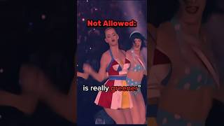 Katy Perry isn’t allowed to sing this in performances anymore celebrities music katyperry [upl. by Ylloh]