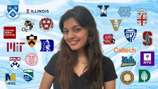 COLLEGE DECISION REACTIONS w merit scholarships 2023  all 8 ivies ivy UCs t20s and more [upl. by Adyaj]