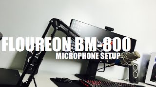 Floureon BM800 Condenser Microphone Voice Test 50 Budget Microphone Setup [upl. by Eul]