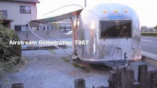 Vintage Airstream Awning エアストリーム Travel Trailers [upl. by Dinan]