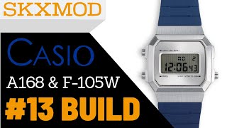 13 Casio A168 amp F105W Completed Build  Parts by SKXMOD [upl. by Oca]