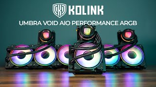 Kolink Umbra Void AIO  Impressive Performance Unique Look [upl. by Mackey474]