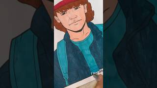 Coloring Dustin From Stranger Things  Relaxing Coloring Video 4K [upl. by Alf]