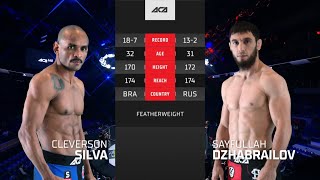 Клеверсон Сильва vs Сайфуллах Джабраилов  Cleverson Silva vs Sayfullah Dzhabrailov  ACA 160 [upl. by Smeaj]