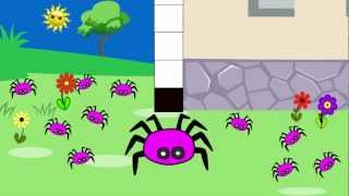 Itsy Bitsy Spider Rock Version  Learn English  Nursery Rhyme [upl. by Saile]