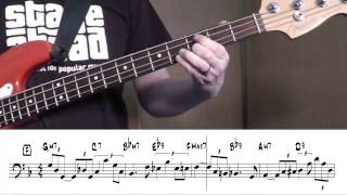 Jazz bass for beginners When Sunny Gets Blue [upl. by Eybba232]