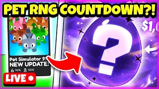 🔴PET RNG COUNTDOWN HUGE PET GIVEAWAY PET SIMULATOR 99 livestreams roblox robloxlive [upl. by Hanimay]