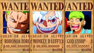 The Straw Hat Pirates Bounties After Wano Explained [upl. by Tarazi876]