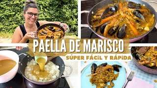 PAELLA de MARISCO Fácil y Rápida RECETA EXPRESS [upl. by Towny]