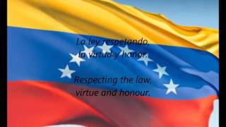 Venezuelan National Anthem  quotGloria Al Bravo Puebloquot ESEN [upl. by Alo500]