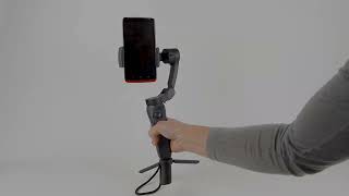 How to use Your Vivitar Smartphone Stabilizer 3Axis Foldable Pocket Gimbal Tutorial Video [upl. by Micheil]