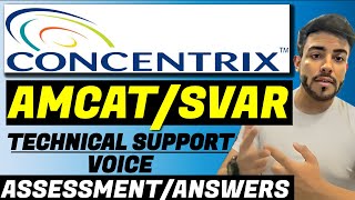 Concentrix Technical Support Assessment  AMCAT amp SVAR Test  How to Pass Concentrix Assessment [upl. by Cadal392]