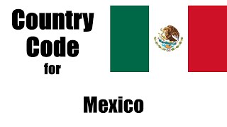 Mexico Dialing Code  Mexican Country Code  Telephone Area Codes in Mexico [upl. by Hadeehsar]