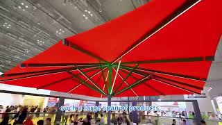 2024 RT shanghai exhibition video review——chembo blindspergolazip blinds shading umbrella [upl. by Decrem39]