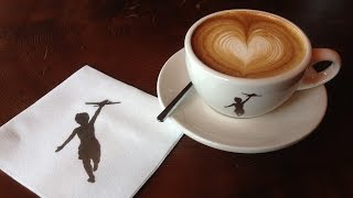 Basic Latte Art Tutorial  Part 5 How to make a heart [upl. by Zurek]