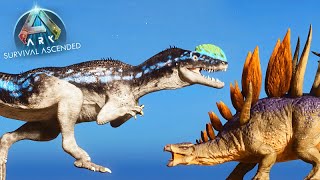 MONOLOPHOSAURUS vs ARK DINOSAURS  Ark Ascended Battle Ep28 [upl. by Allets]